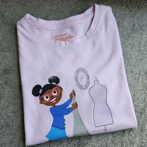 3/$6 Cat & Jack Pink Graphic Kids T-Shirt Size 8